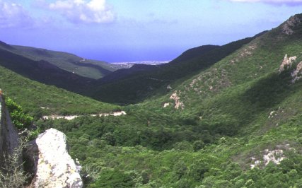 The valley of Bia Josso near Scano di Montiferro